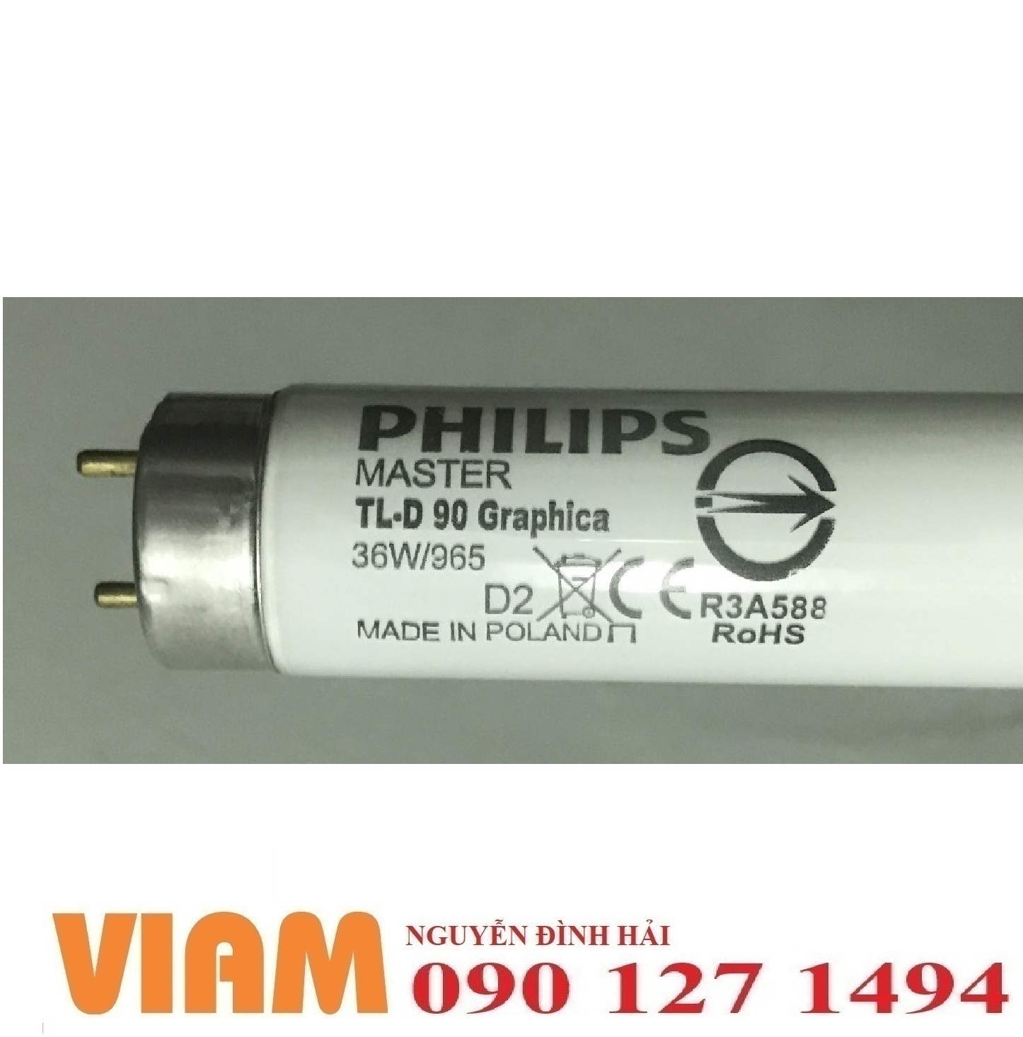 Bóng đèn D65 TL-D 90 Graphica 36W/965 PHILIPS – Giải pháp hoàn hảo cho kiểm tra và so sánh màu sắc chuyên nghiệp
