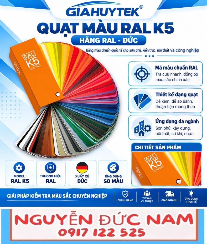 Quạt màu RAL K5 Classic hãng RAL Đức — Nguyễn Đức Nam 0907 122 525